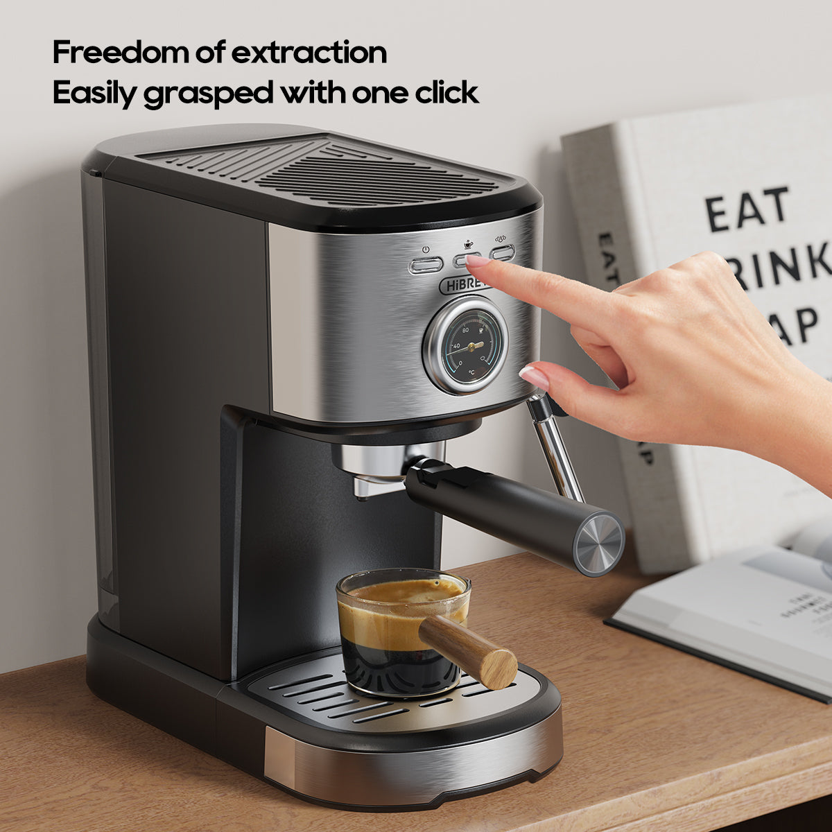 One-Touch Coffee Freedom – Simple Extraction with HIBREW H5A