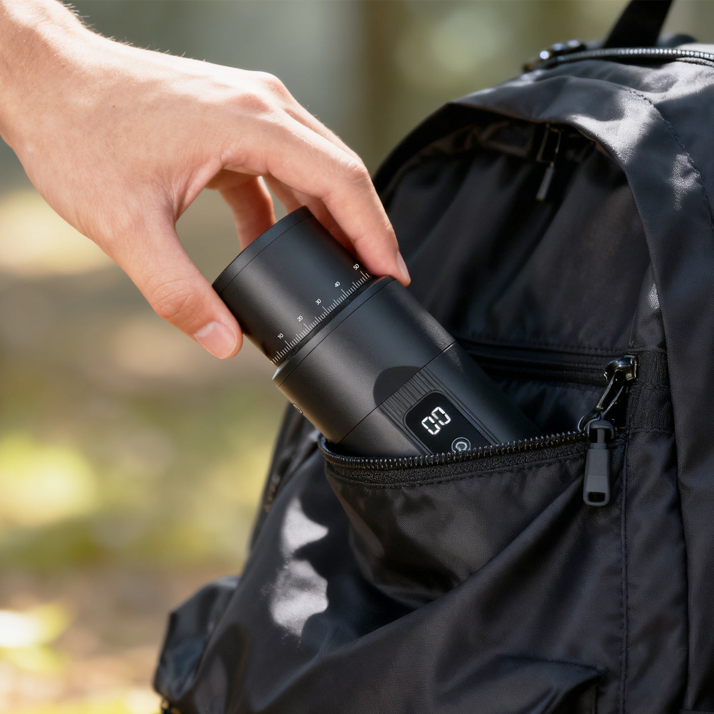 HiBREW G5mini Wireless Portable Coffee Grinder | 38mm Stainless Steel Conical Burr | 100-Step Stepless Adjustment | Type-C Fast Charging | Home/Outdoor/Office Use