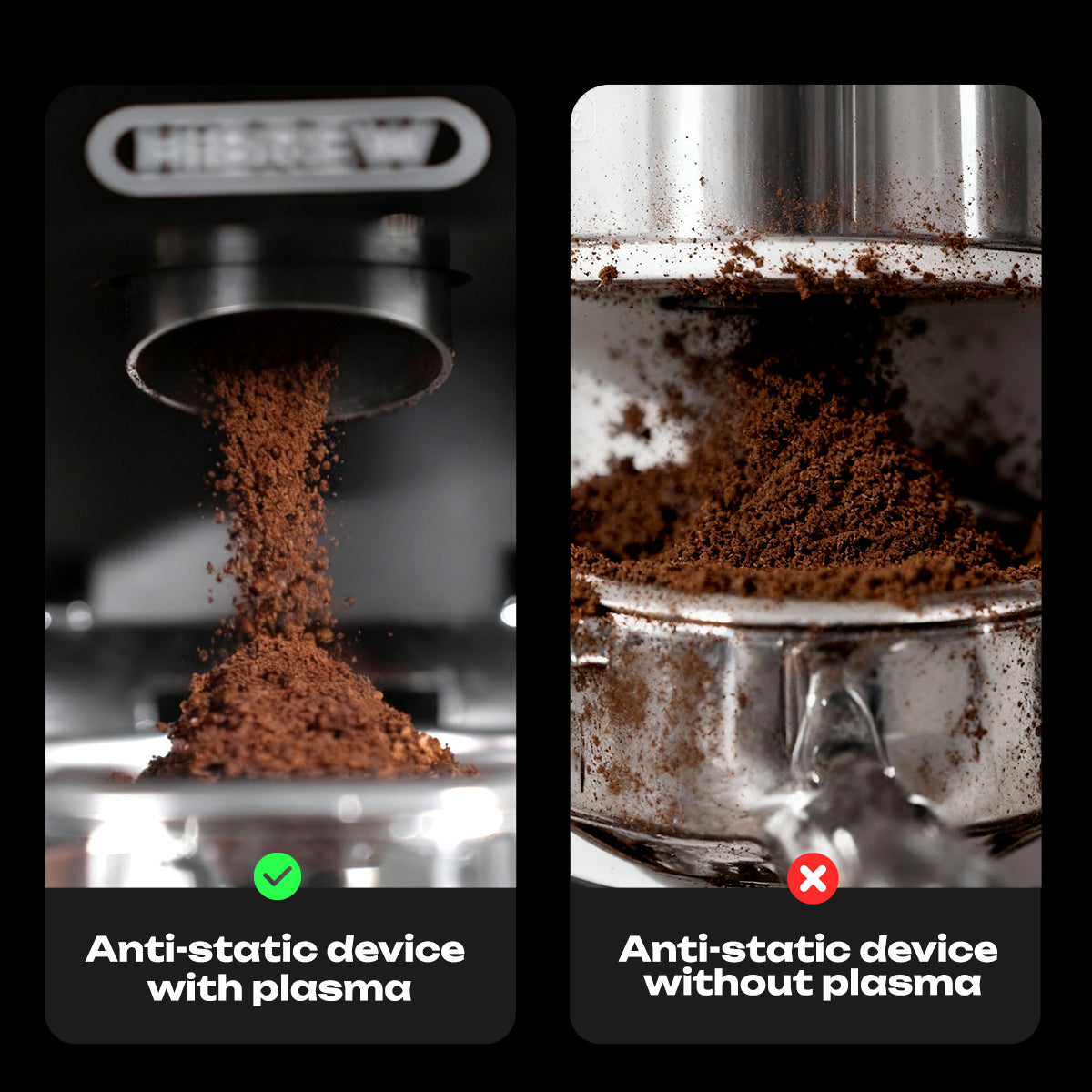 HiBREW G3 Plus: Moedor de café de precisão com 31 níveis, tecnologia antiestática Plasma e tela sensível ao toque inteligente – perfeito para espresso, café coado e muito mais.