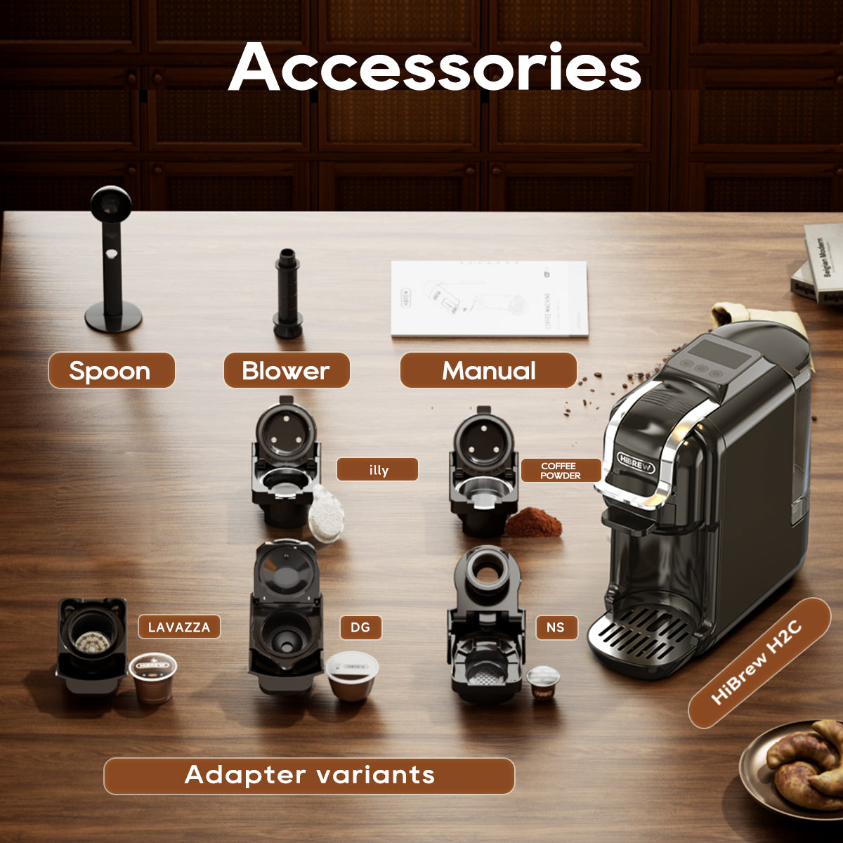 HiBREW Coffee Maker | Smart Touch Control, 7 Cup Sizes, Hot & Cold Brew, Precise Temp