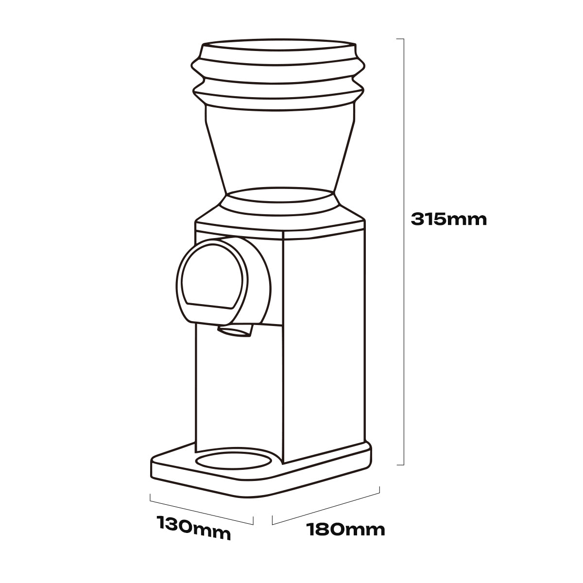 HiBREW G3 Plus: Moedor de café de precisão com 31 níveis, tecnologia antiestática Plasma e tela sensível ao toque inteligente – perfeito para espresso, café coado e muito mais.