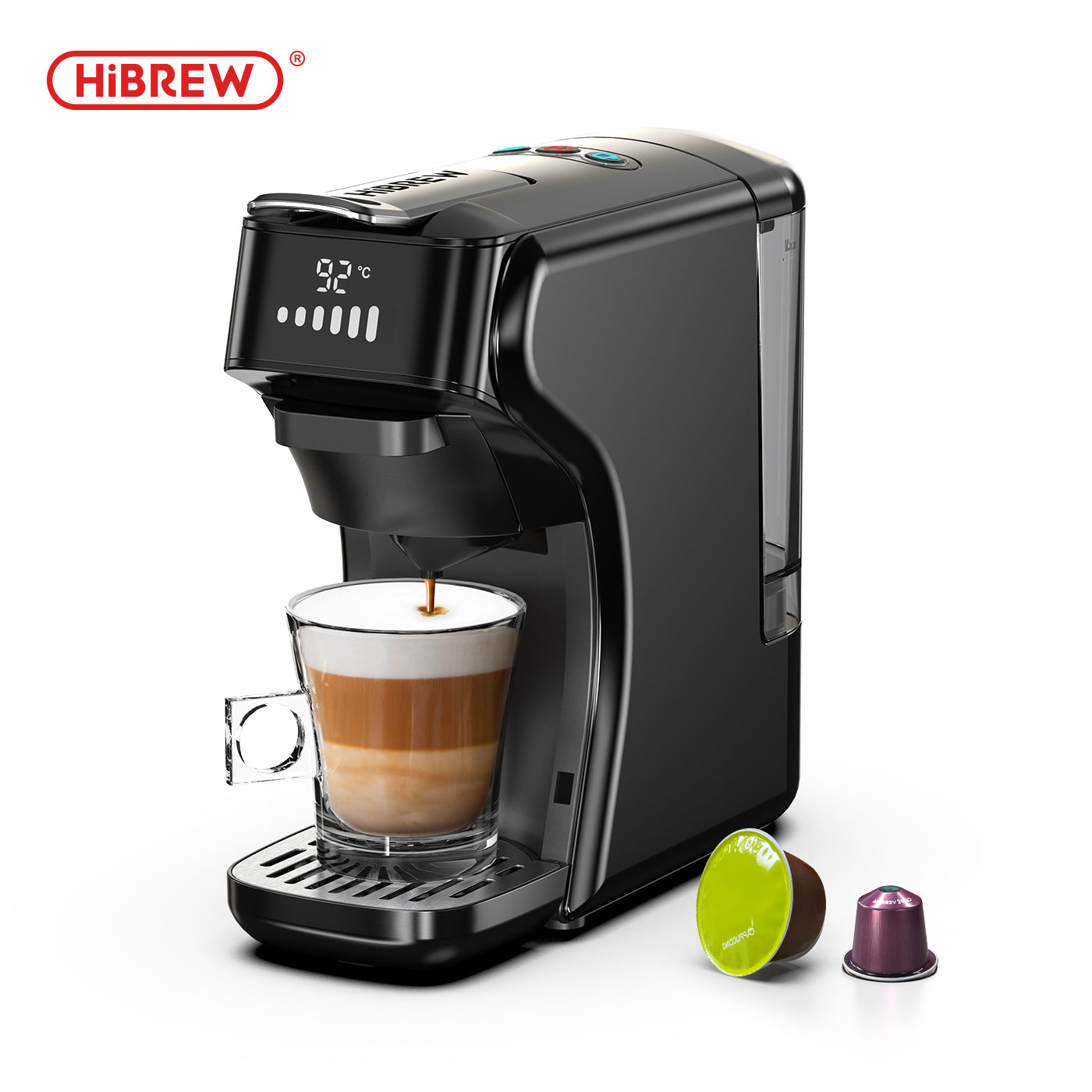 آلة صنع قهوة كبسولة 6 في 1 من HiBREW H1B