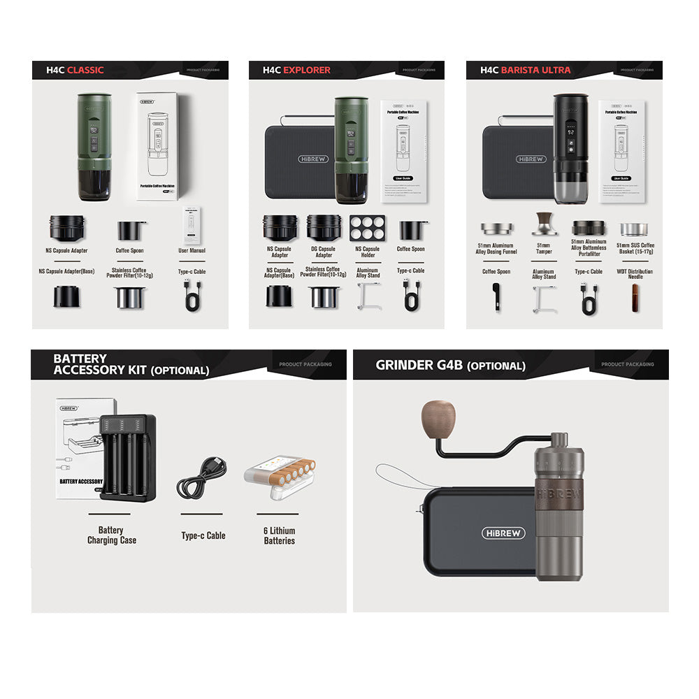 HiBREW H4C - Wireless Coffee Maker with Detachable Battery