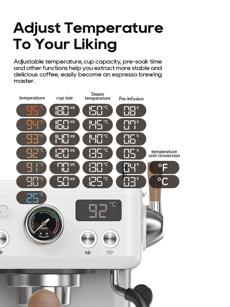 HiBREW Semi Automatic Espresso Coffee Machine H10Plus
