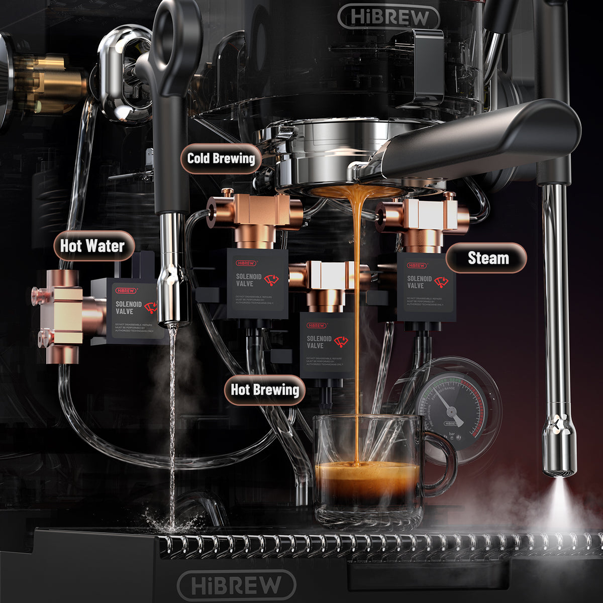 HiBREW H21 Plus Espresso Machine Professional Coffee Experience at Home
