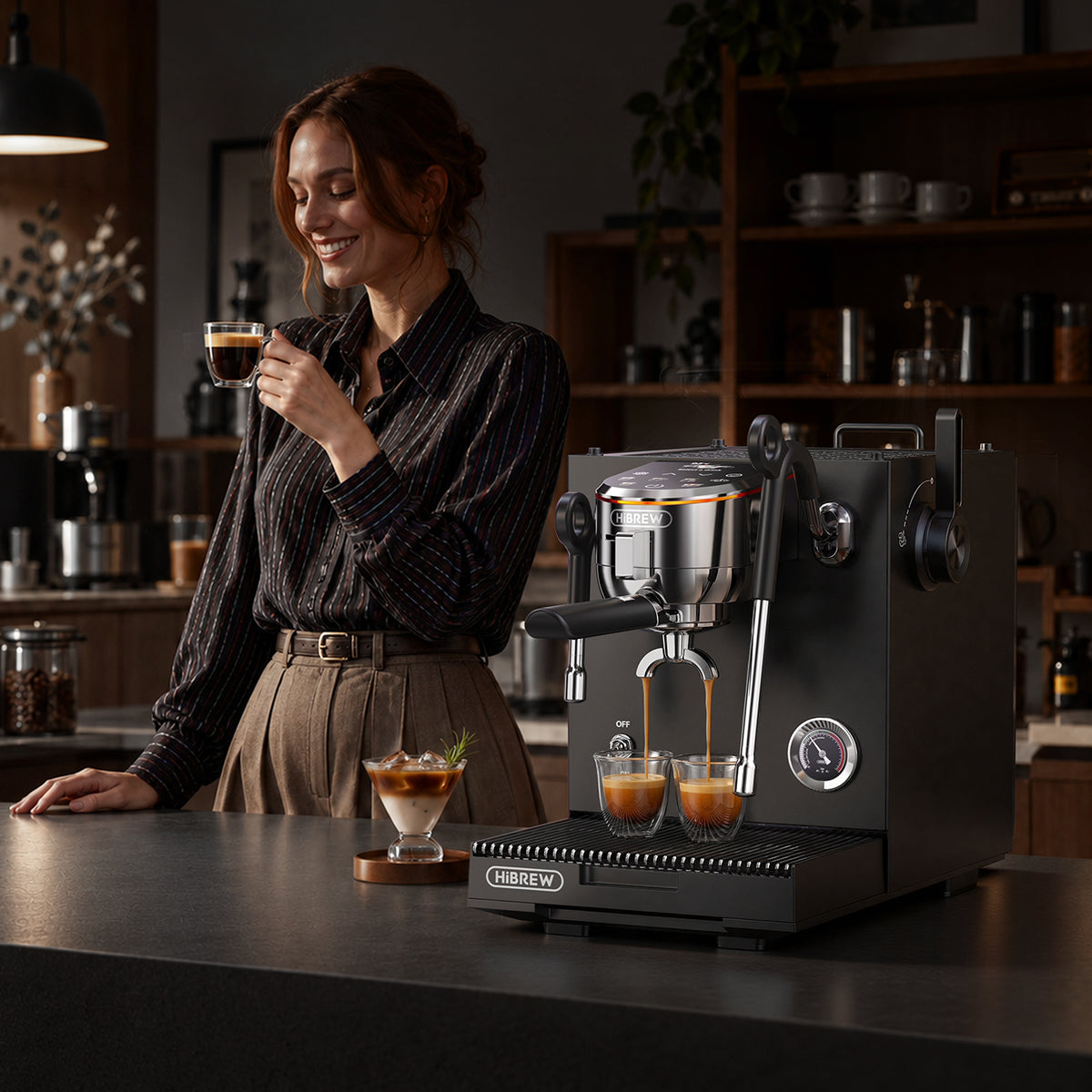 HiBREW H21 Plus Espresso Machine Professional Coffee Experience at Home