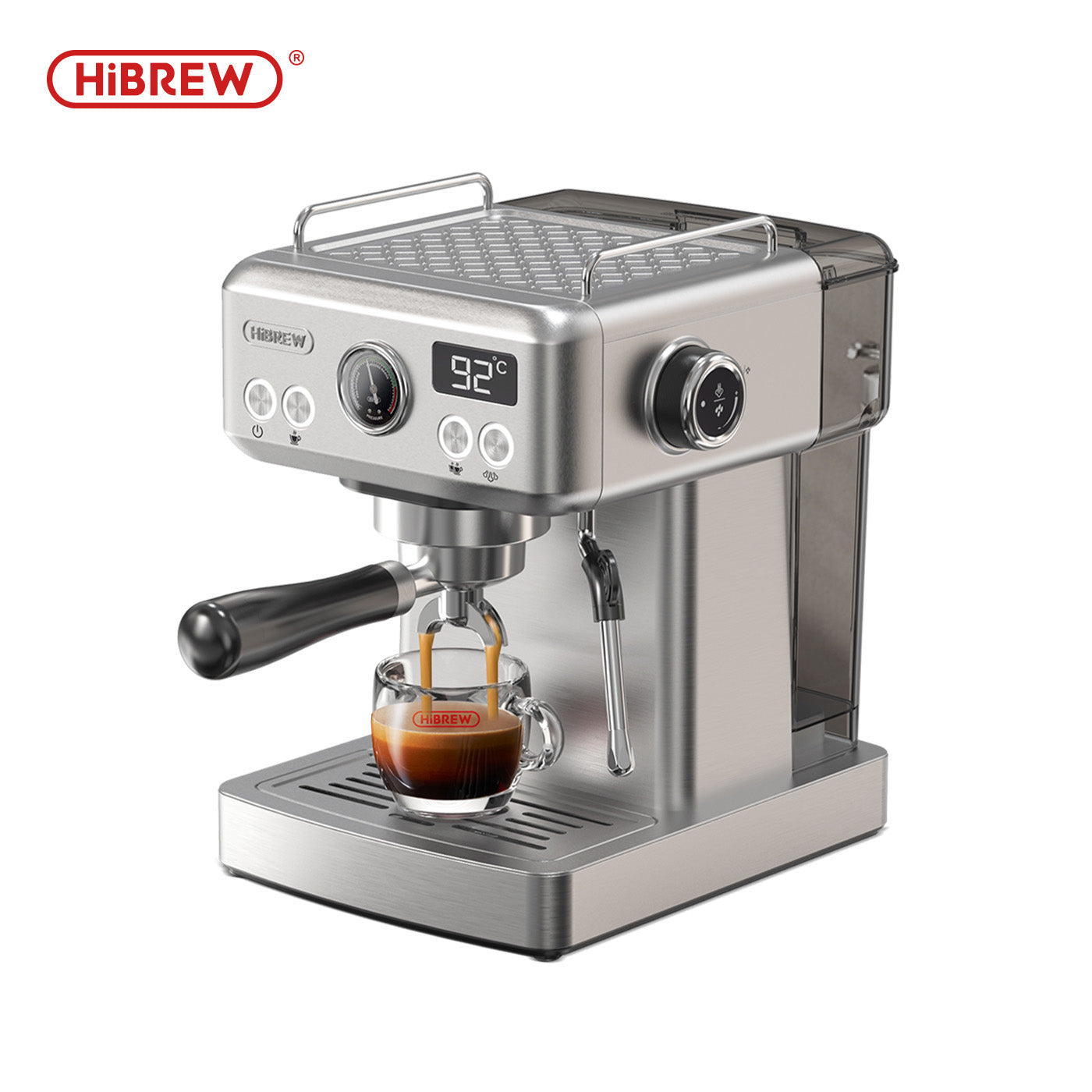 HiBREW Semi Automatic Espresso Coffee Machine Temperature Adjustable H10A