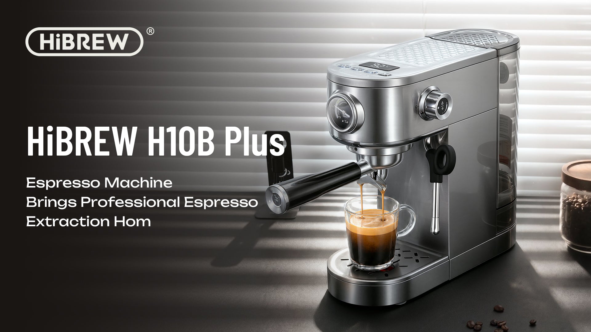New Product Launch: HiBREW H10B Plus Espresso Machine Brings Professional Espresso Extraction Home