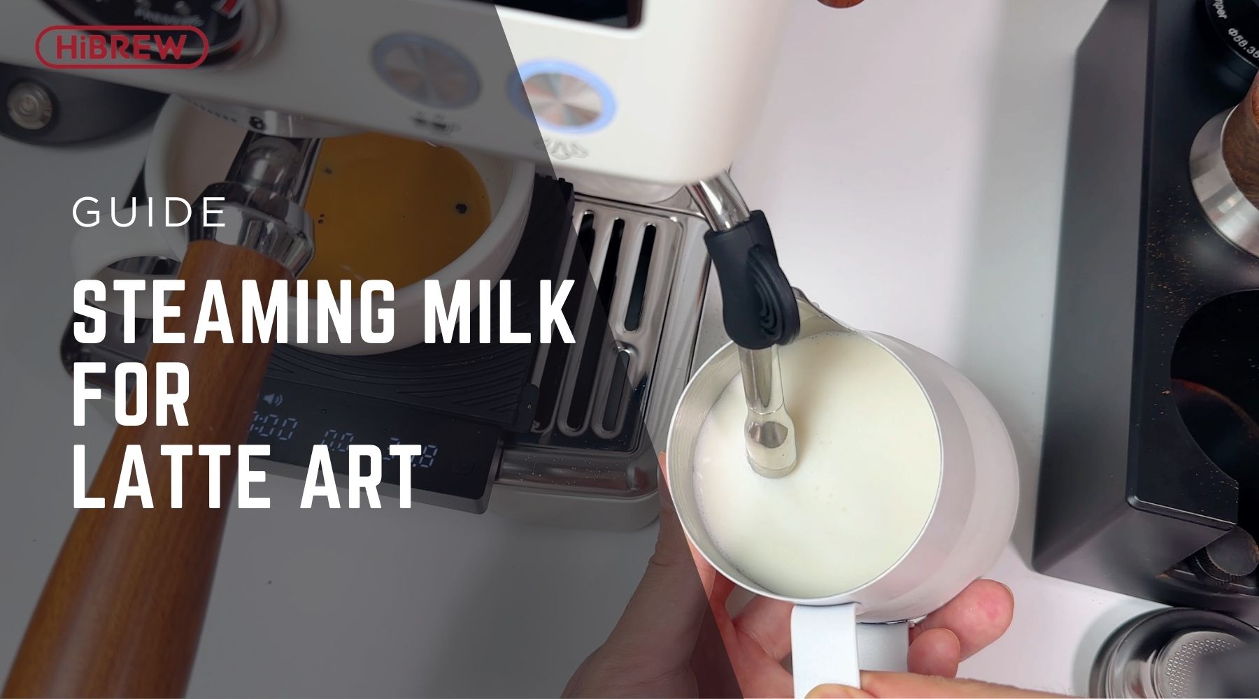How to Steam Milk for Latte Art with HiBREW Espresso Machine