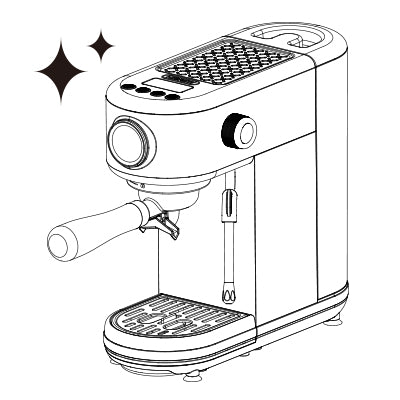 HiBREW 20Bar Semi Automatic Espresso Coffee Machine H10B