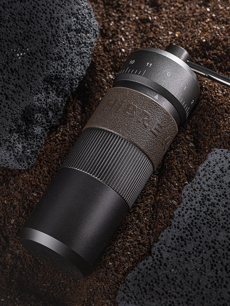 HiBREW Manual Coffee Grinder Portable High Quality Hand Grinder Mill Aluminium With Visual Bean Storage G4B