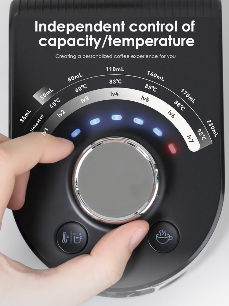 HiBREW H3C Coffee Machine – 3-in-1 Capsule Freedom with 7-Level Temperature Control