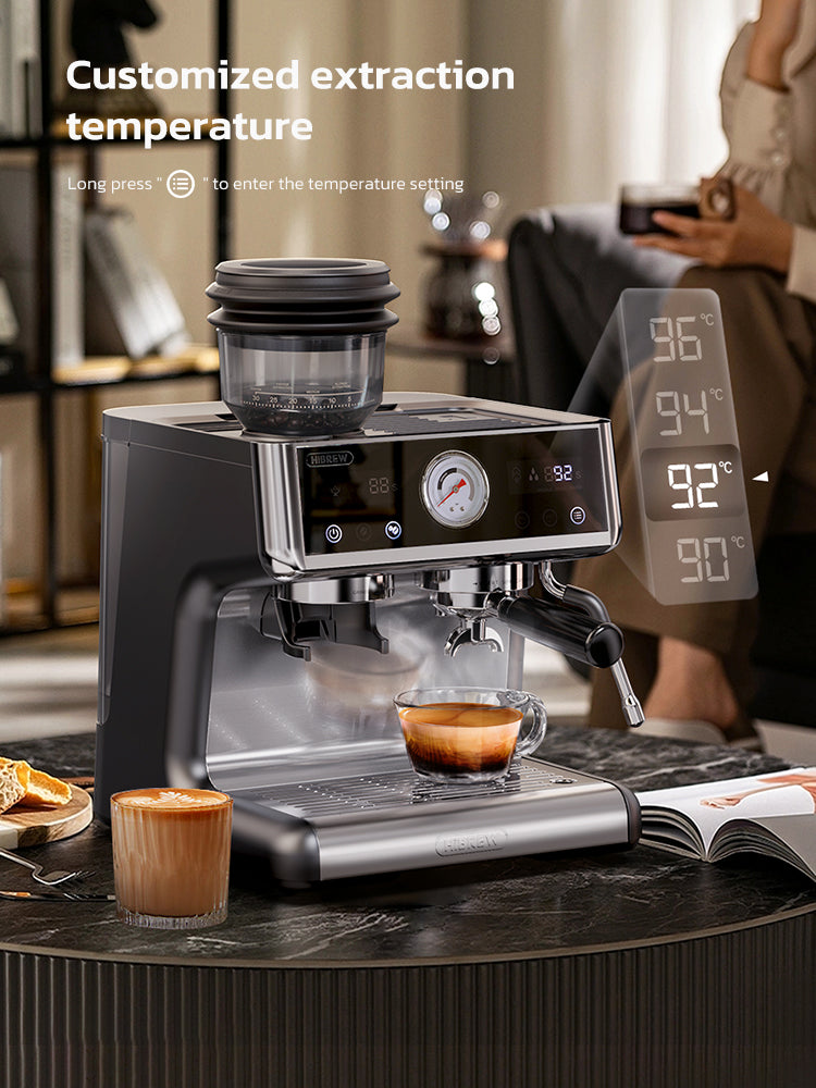 HiBREW Barista Pro 20Bar Bohnen-zu-Espresso-Kaffeemaschine H7A