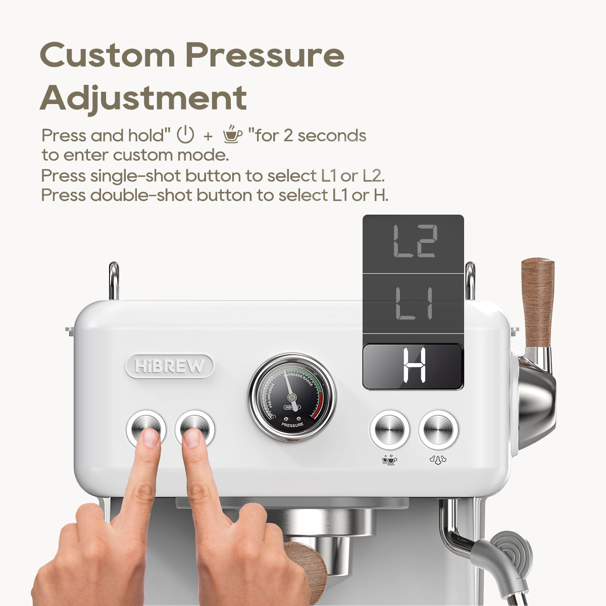 HiBREW Semi Automatic Espresso Coffee Machine H10Plus