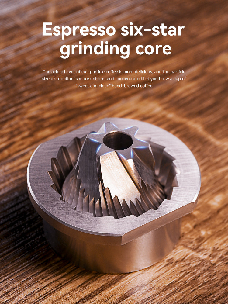 HiBREW Manual Coffee Grinder Portable High Quality Hand Grinder Mill Aluminium With Visual Bean Storage G4B
