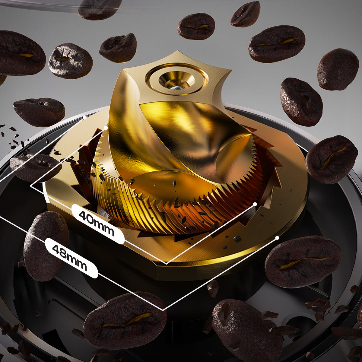 HiBREW G3 Plus: Moedor de café de precisão com 31 níveis, tecnologia antiestática Plasma e tela sensível ao toque inteligente – perfeito para espresso, café coado e muito mais.