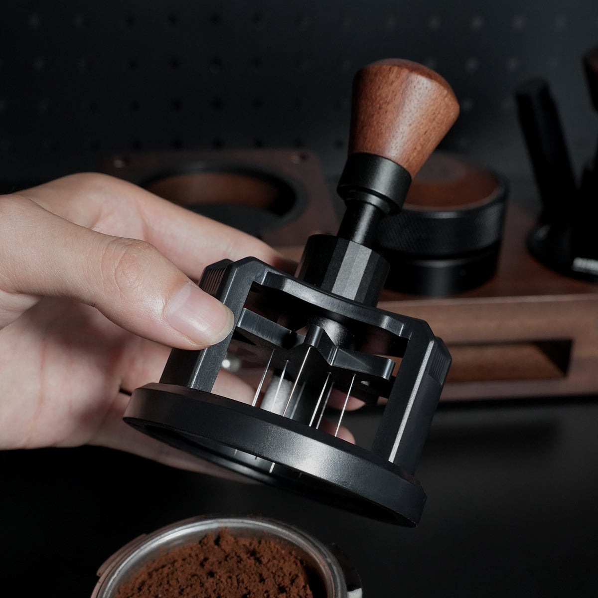 HiBREW Rotary 58mm Espresso Stirrer Portafilter Distribution Tool Need