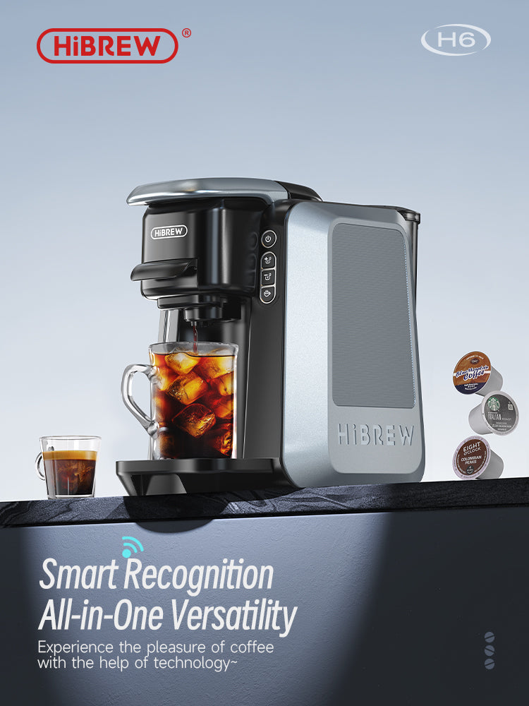HiBREW Automatic Recognition of 4 Capsule Types ,Adjustable Temperature, Pre-brew Time H6