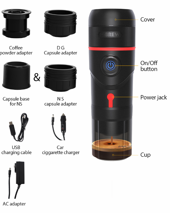 HiBREW Portable Coffee Machine  H4