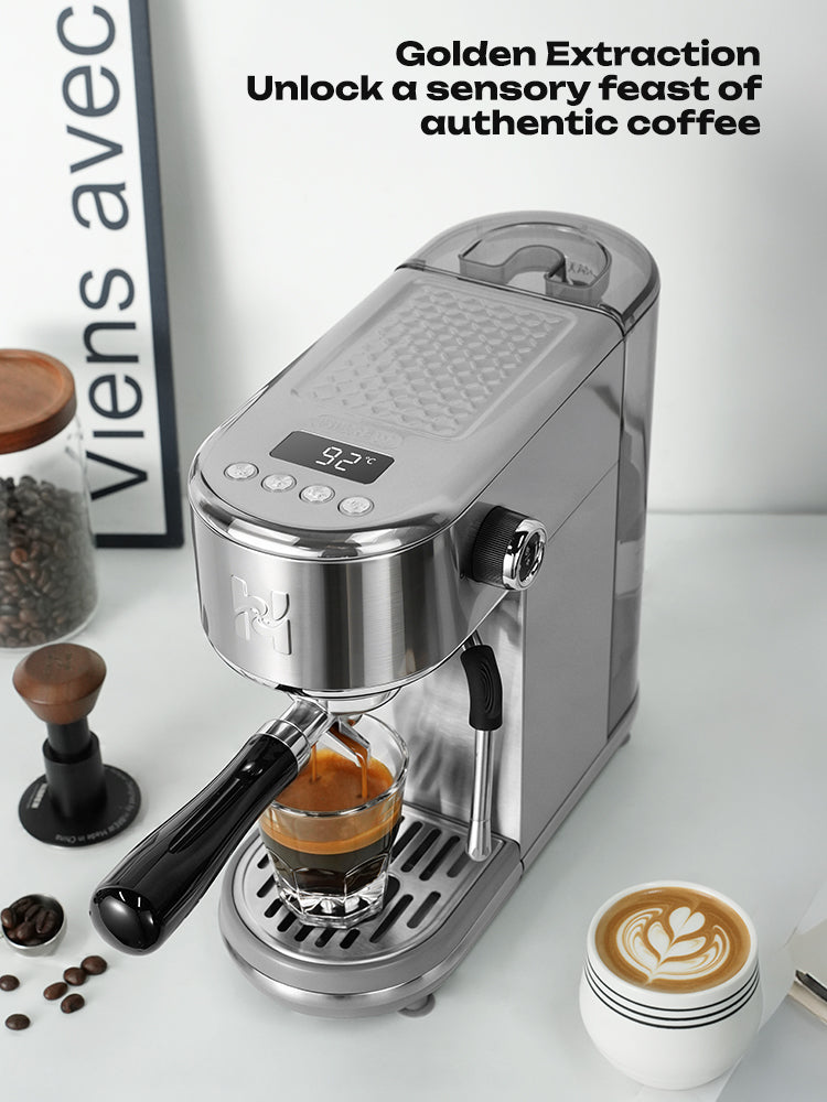 HiBREW H10B Lite Semi-Automatic Espresso Machine with Milk Frother