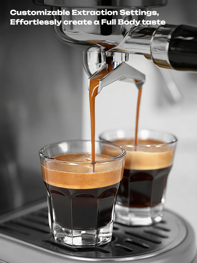 HiBREW H10B Lite Semi-Automatic Espresso Machine with Milk Frother