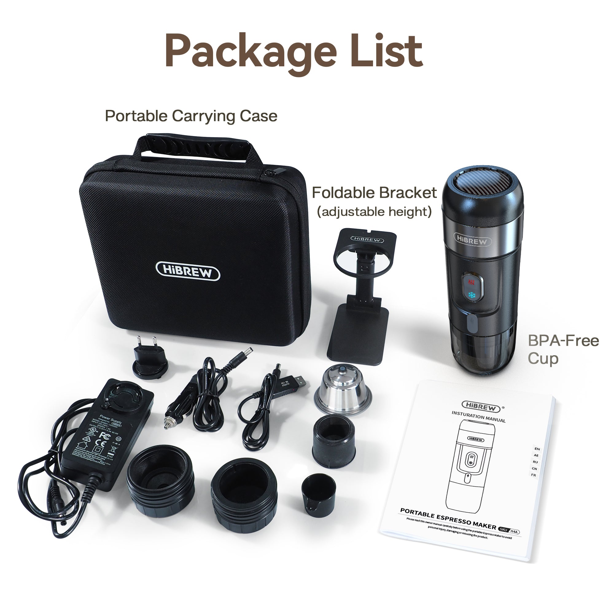 HiBREW Portable Coffee Machine  H4A