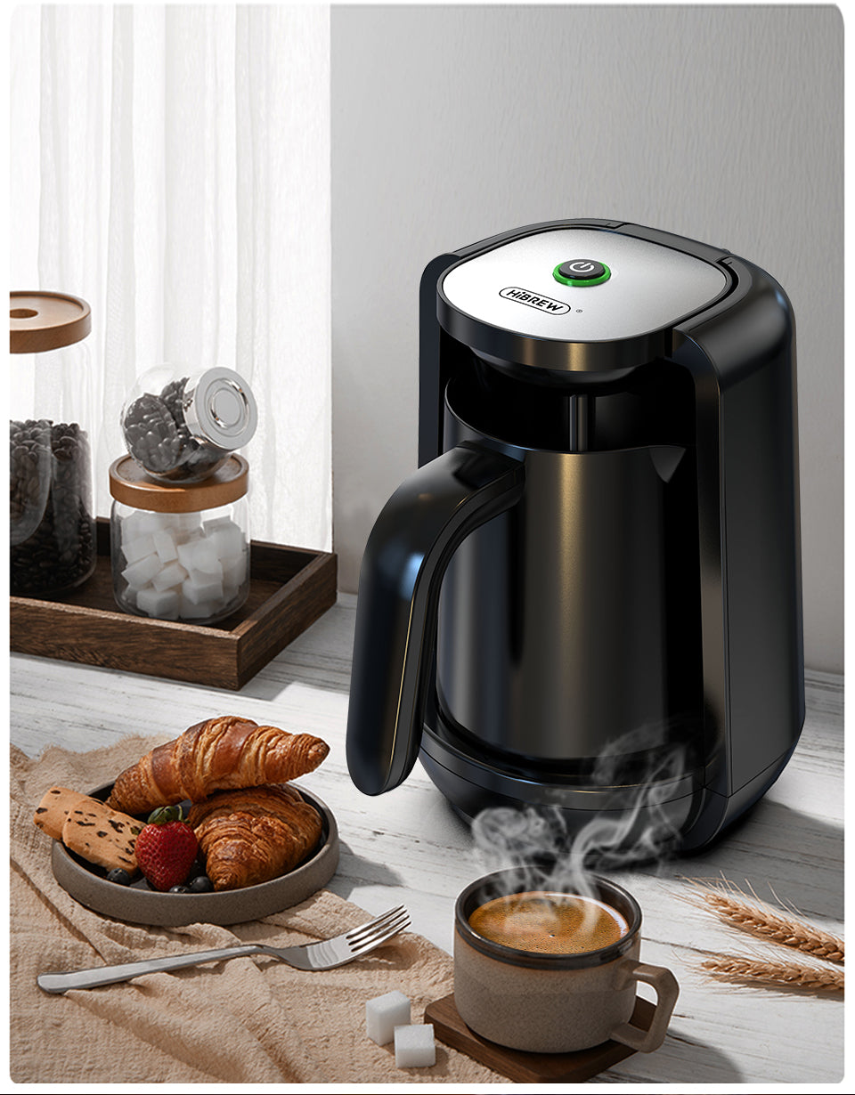 HiBREW Automatic Turkish Coffee Machine Electric Pot AC 220~240V Ground Coffee Maker H9