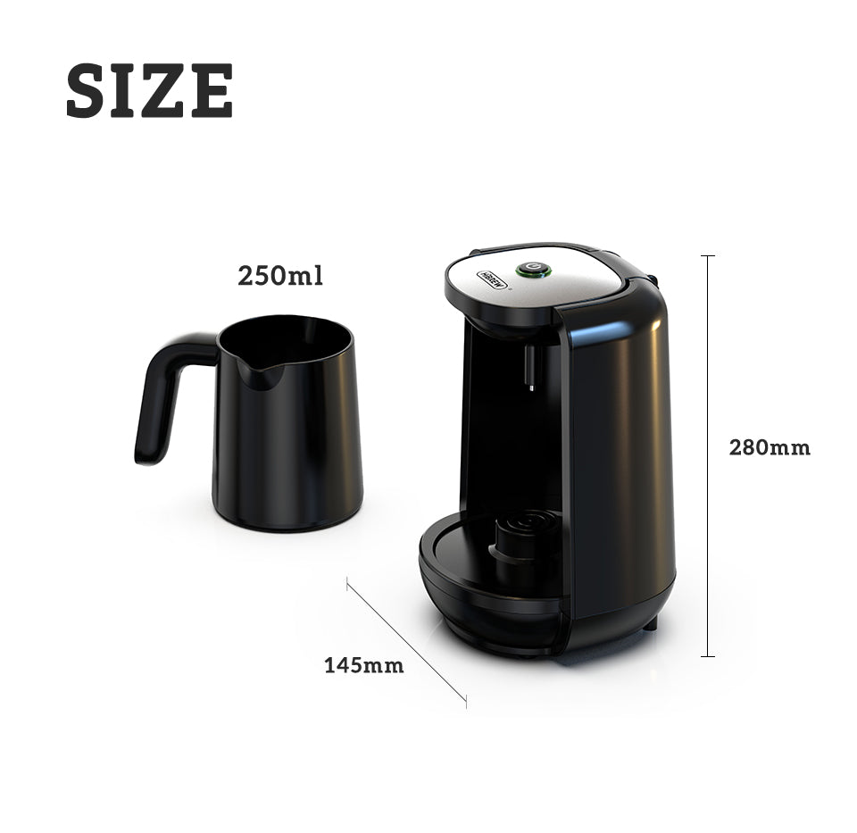 HiBREW Automatic Turkish Coffee Machine Electric Pot AC 220~240V Ground Coffee Maker H9