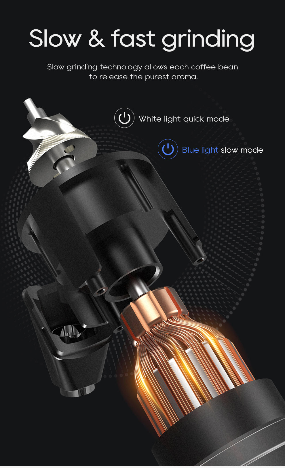 HiBREW G5 48mm Conical Burr Electric Coffee Grinder