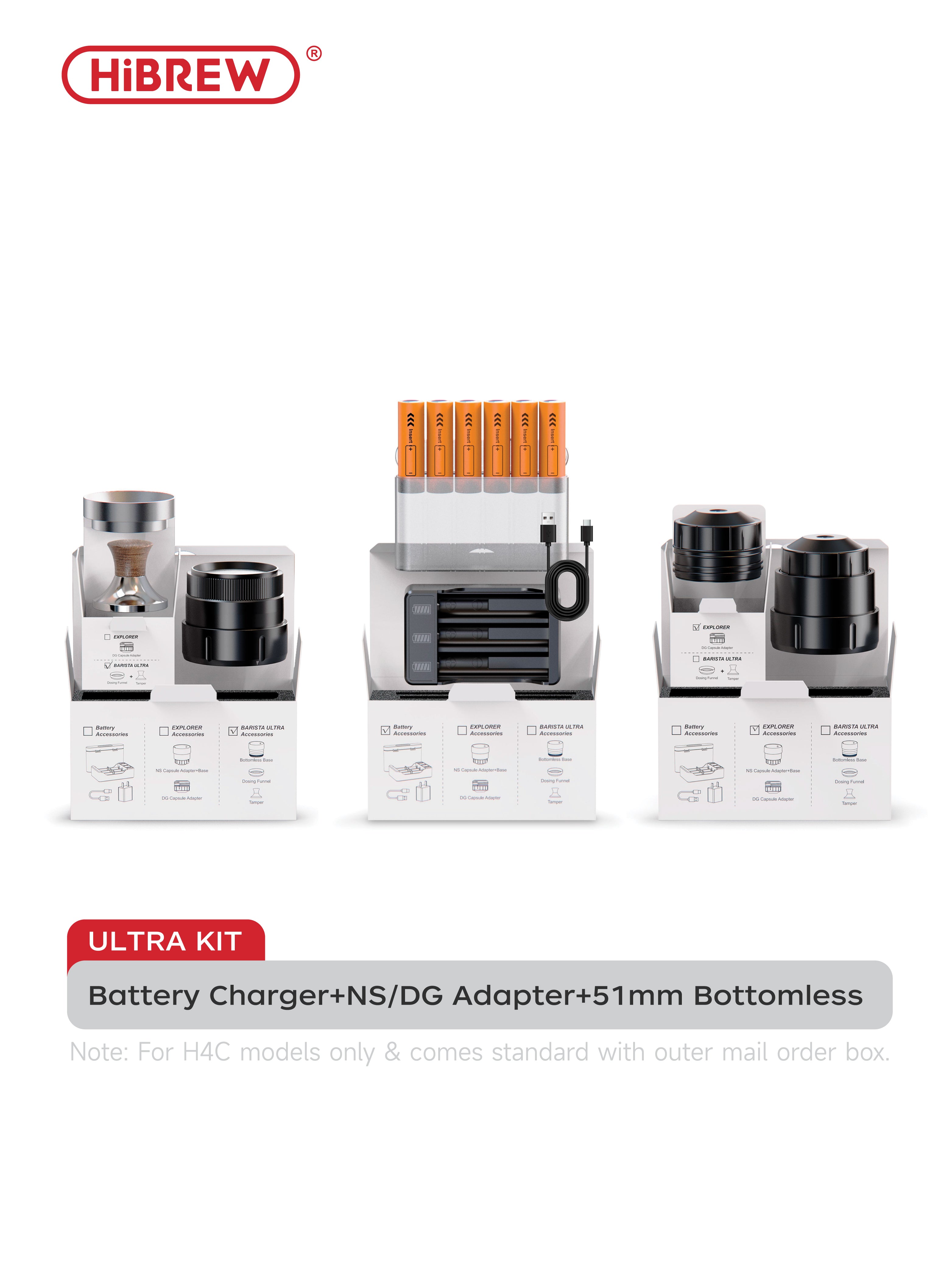 Batteries and Battery Chargers for H4C