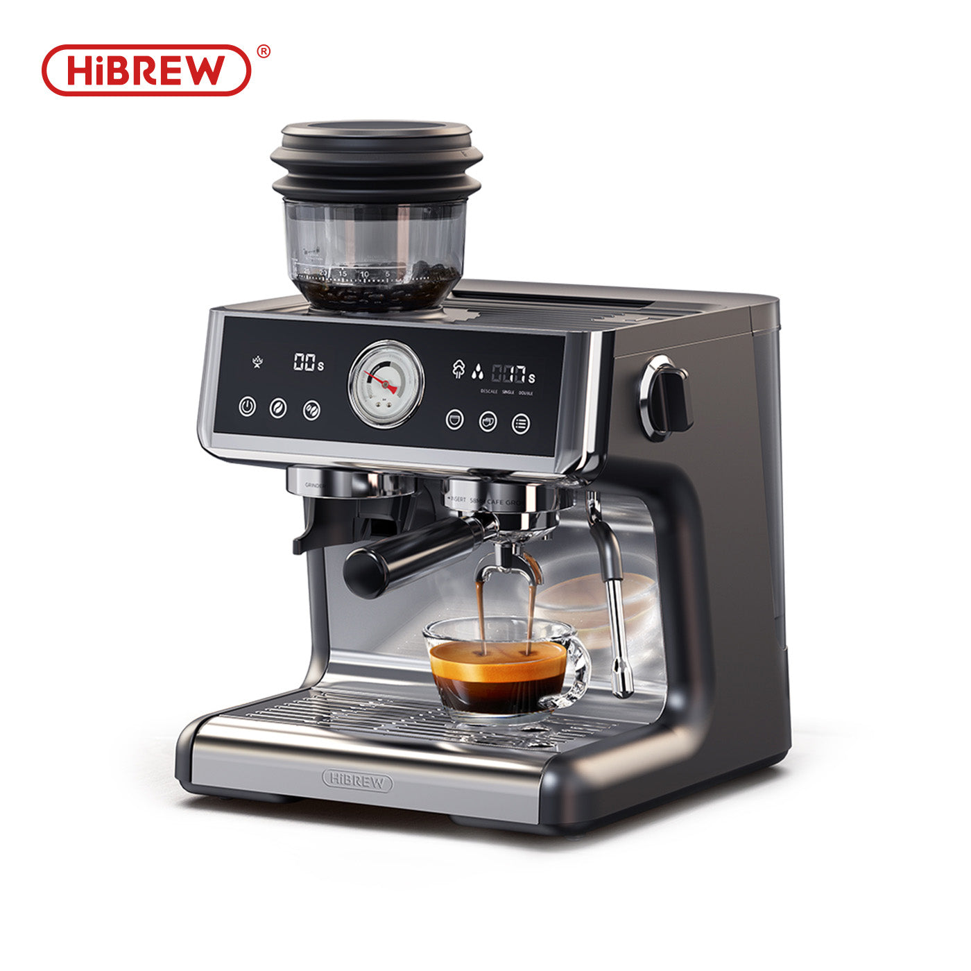 HiBREW Dual Boiler System Barista Pro Espresso Coffee Machine  H7A