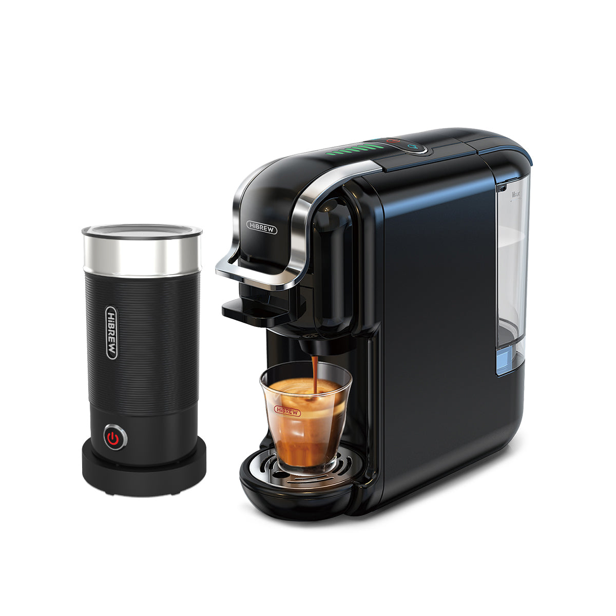 HIBREW Macchina da caffè H2B, multi-capsula 5 in 1, macchina caffè  espresso, compatibile con cialde DG/Nes/K-cup/ESE/caffè macinato, arresto  automatico, espresso perfetto, bianco : : Casa e cucina