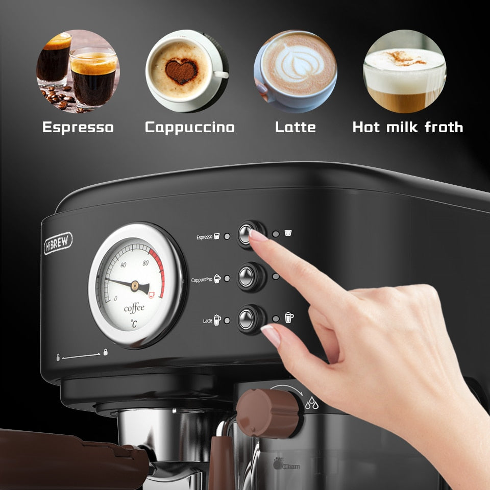 HiBREW Halbautomatische Kaffeemaschine H8A 