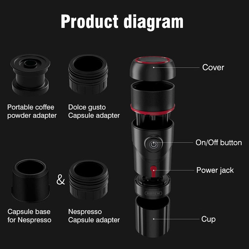 HiBREW Portable Coffee Machine  H4